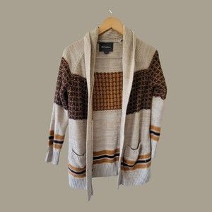Open Front Cardigan‎ Sweater Tribal Southwestern Aztec Small